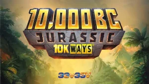 Pemandangan prasejarah dalam slot 10,000 BC Jurassic 10K Ways